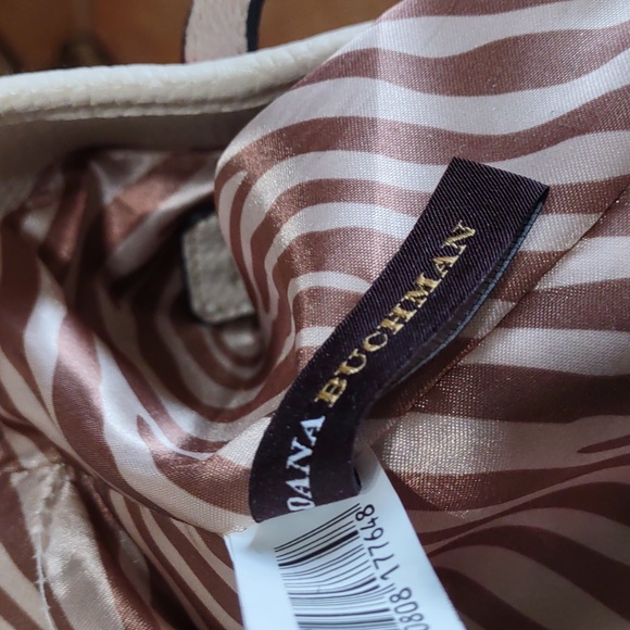 Dana Buchman Stripe Faux Leather Tote Bag - Picture 11 of 12